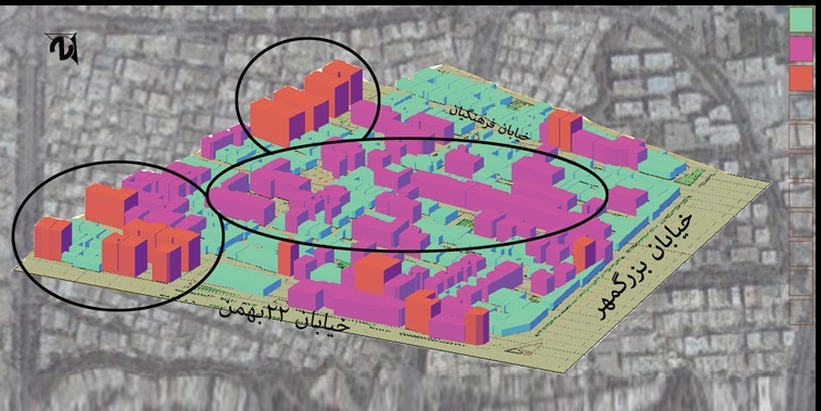 تحلیل فضاهای شهری و مکان یابی منطقه 4