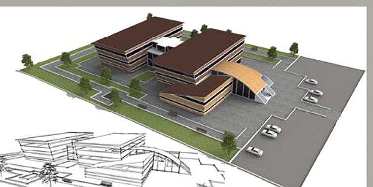طرح معماری 4 پروژه بیمارستان 00623
