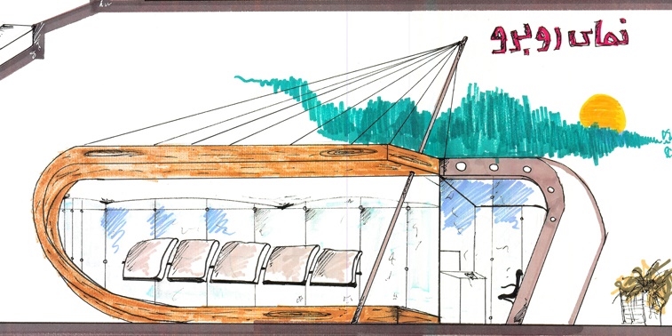 مقدمات طراحی معماری ایستگاه اتوبوس 0122