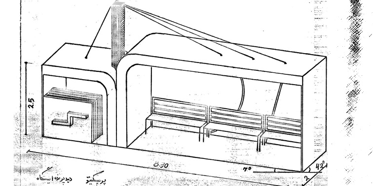 مقدمات طراحی معماری ایستگاه اتوبوس 0127
