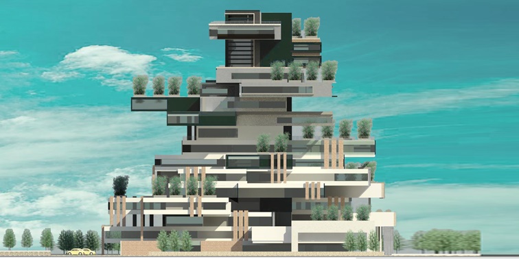 طرح معماری 5 پروژه مجتمع مسکونی 001411