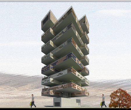 طرح 5 معماری پروژه مجتمع مسکونی 00167