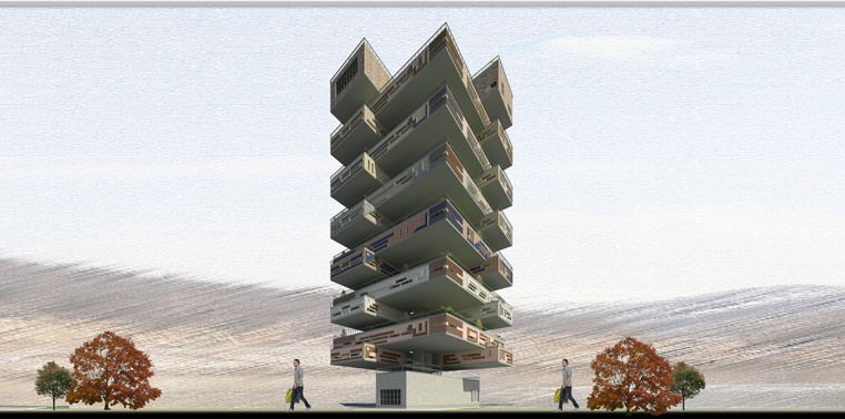 طرح 5 معماری پروژه مجتمع مسکونی 00167