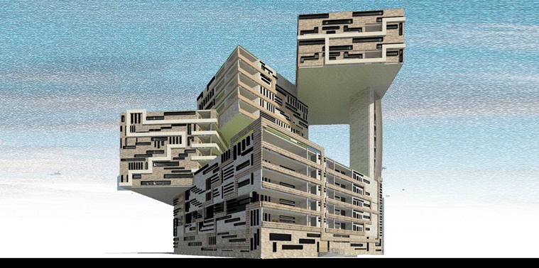 طرح 5 معماری پروژه مجتمع مسکونی 00169