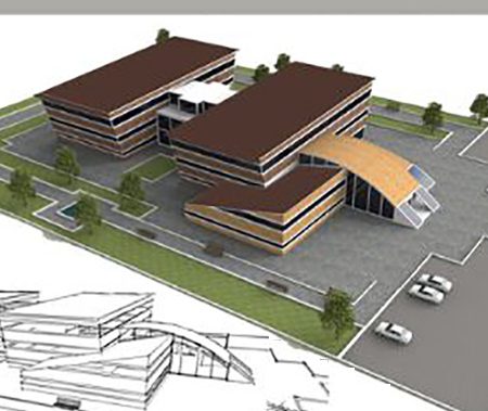 طرح معماری 4 پروژه بیمارستان 00623