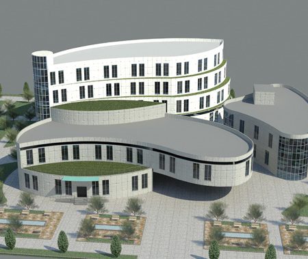 طرح معماری 4 پروژه طراحی بیمارستان 00636