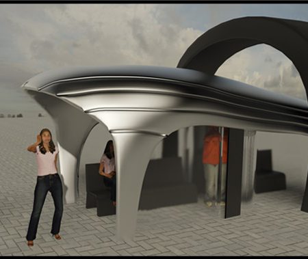 مقدمات طراحی معماری ایستگاه اتوبوس 01210