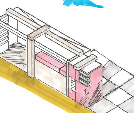 مقدمات طراحی معماری ایستگاه اتوبوس 0125