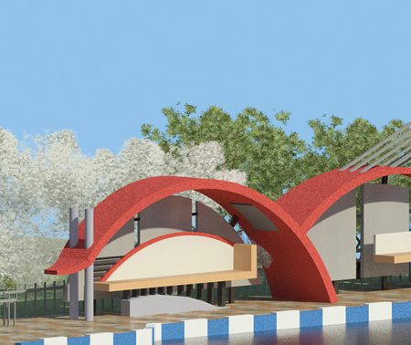 مقدمات طراحی معماری ایستگاه اتوبوس 0128
