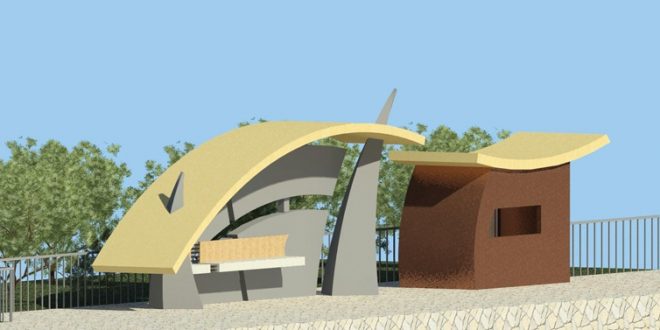 مقدمات طراحی معماری ایستگاه اتوبوس 0129